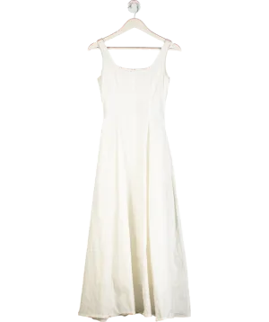 AMR London White Aje Maxi Dress UK S