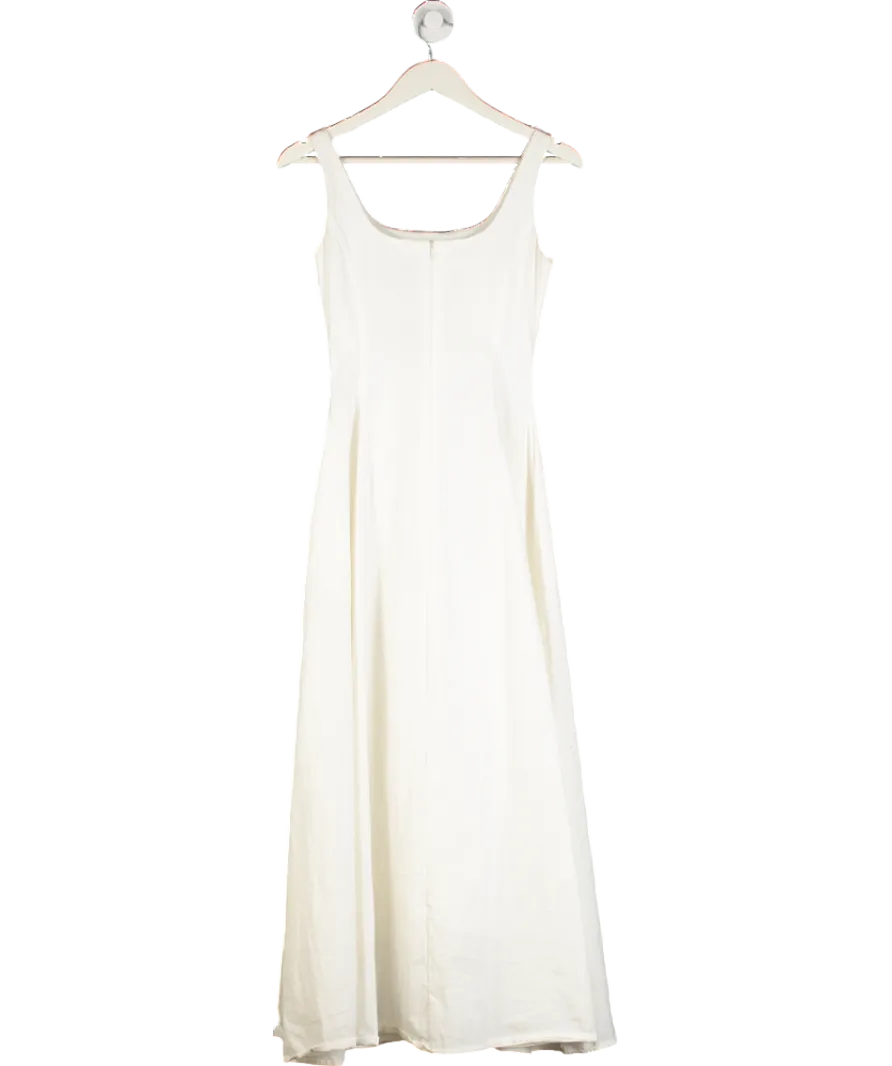 AMR London White Aje Maxi Dress UK S