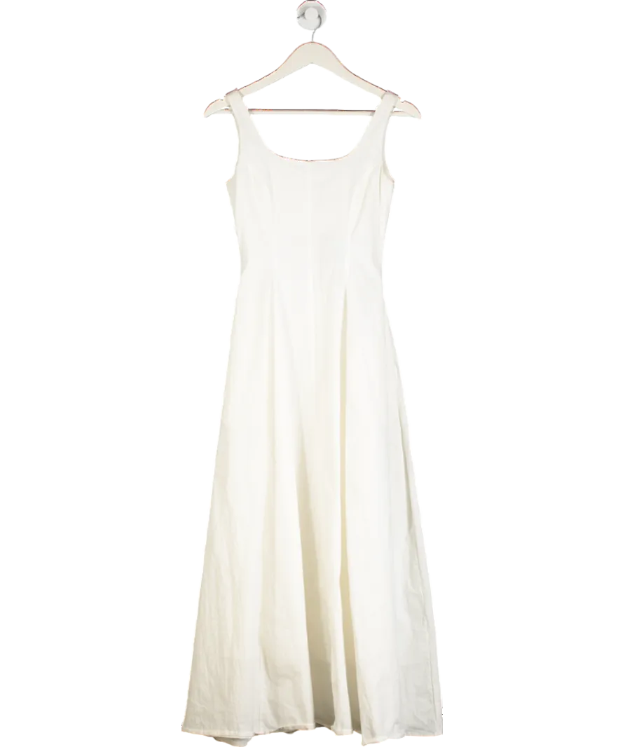 AMR London White Aje Maxi Dress UK S