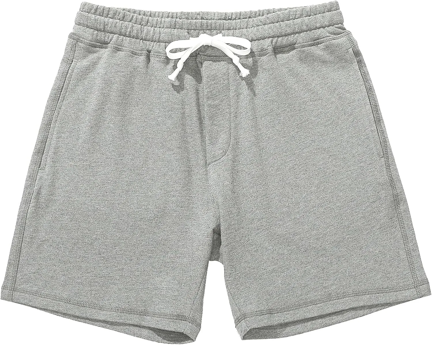 AMY COULEE Mens Athletic Workout Shorts 5.5" Cotton Casual Shorts Elastic Waist Joggers Sports Sweat Shorts