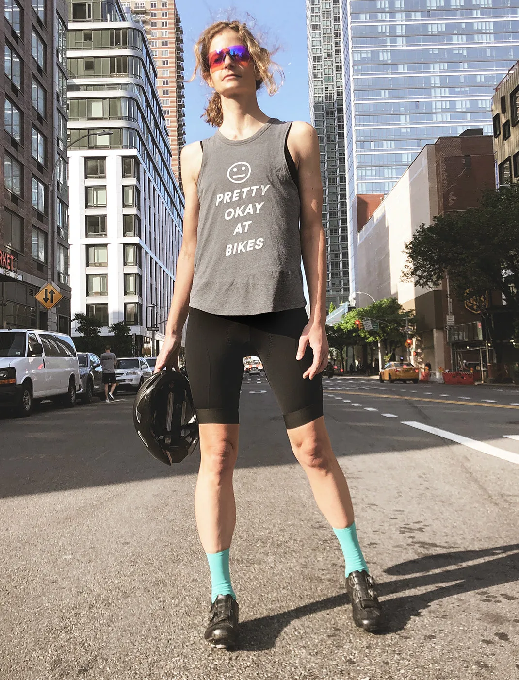 Pretty Okay at Bikes® Women's Tank Upcycle