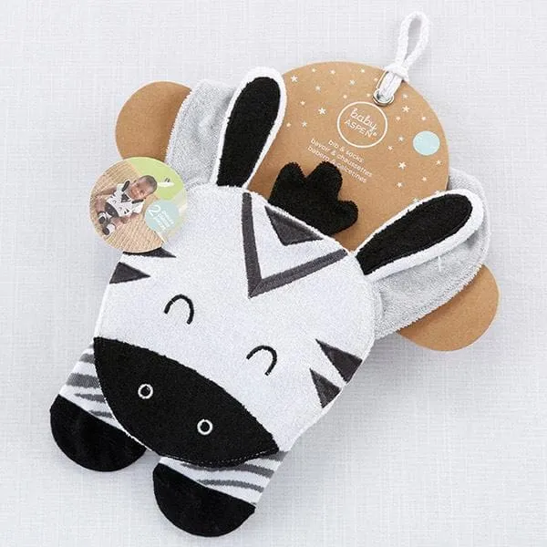 Zebra Bib & Socks Set